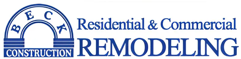 A blue and white logo for the residential & remodeling association.